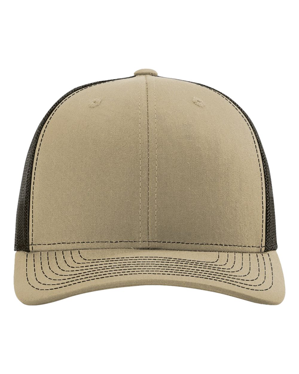 Richardson Snapback Trucker Cap - 112 Khaki- Coffee