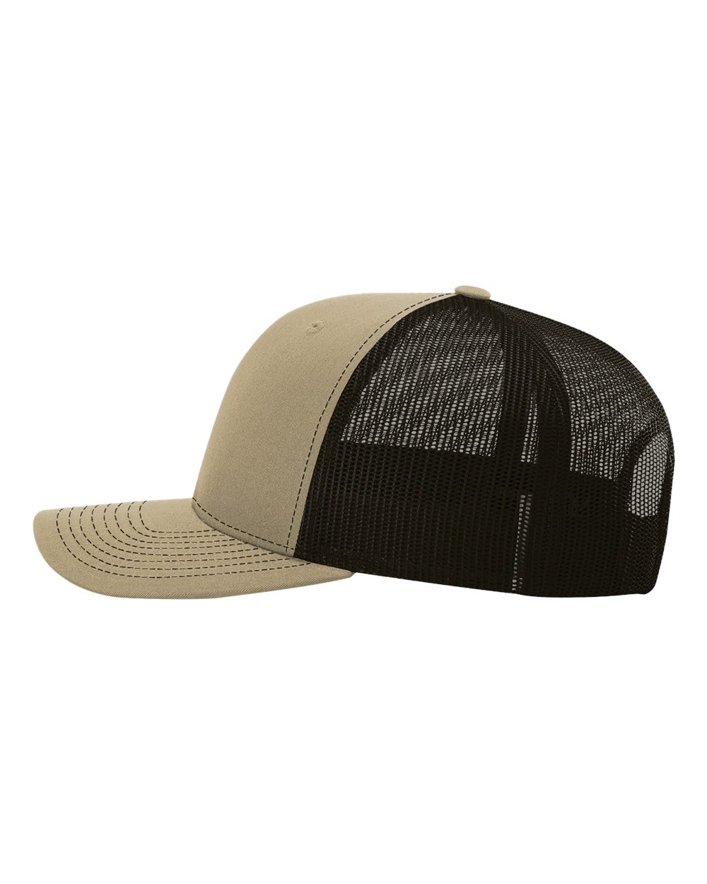 Richardson Snapback Trucker Cap - 112 Khaki- Coffee