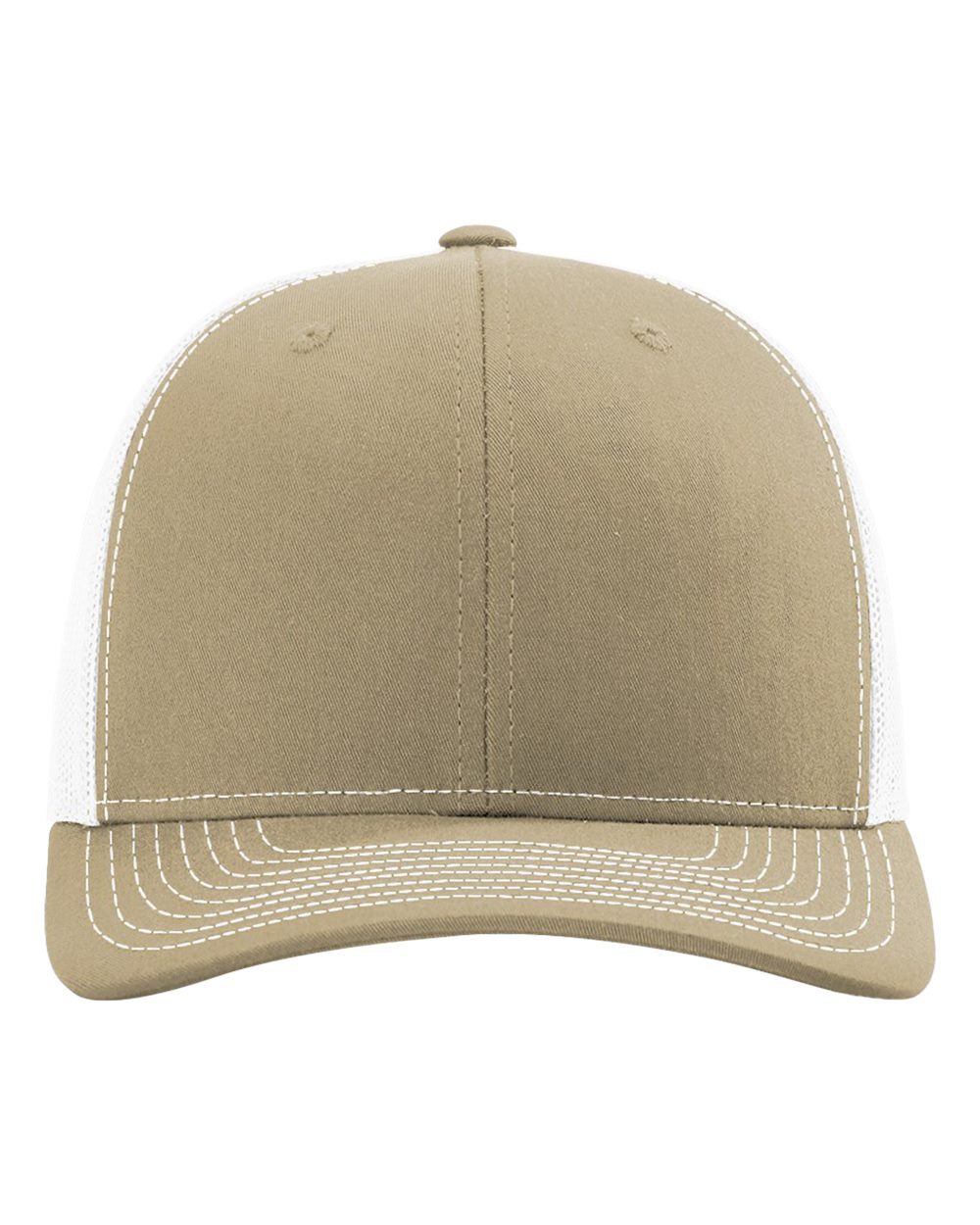 Richardson Snapback Trucker Cap - 112 Khaki- White