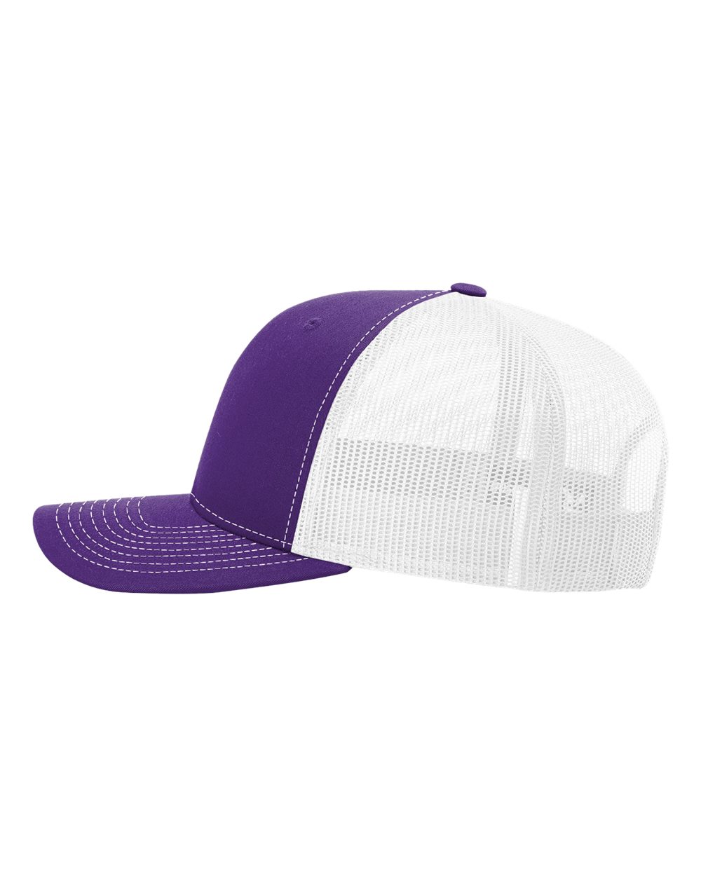 Richardson Snapback Trucker Cap - 112 Purple- White