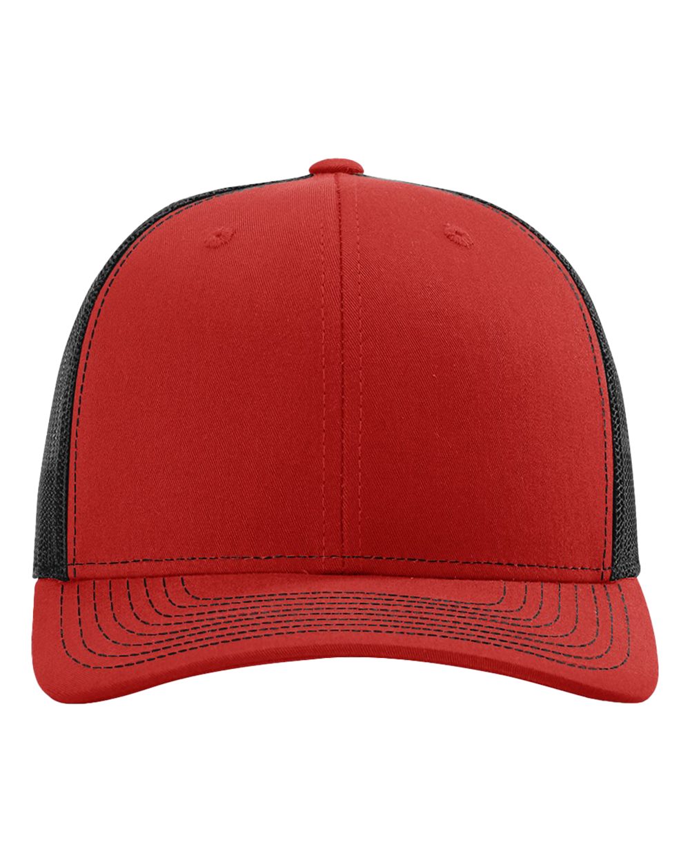Richardson Snapback Trucker Cap - 112 Red- Black