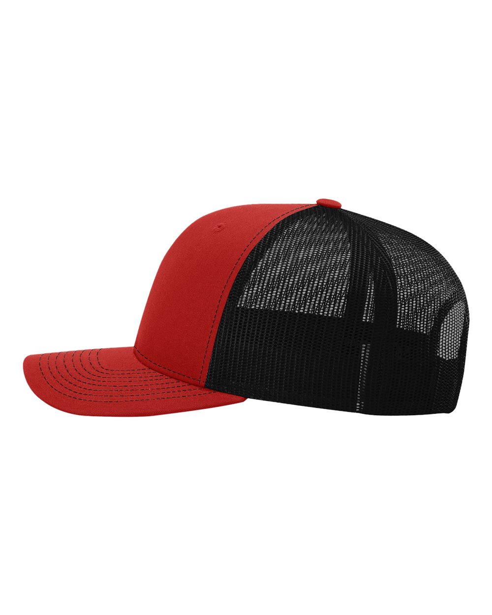 Richardson Snapback Trucker Cap - 112 Red- Black