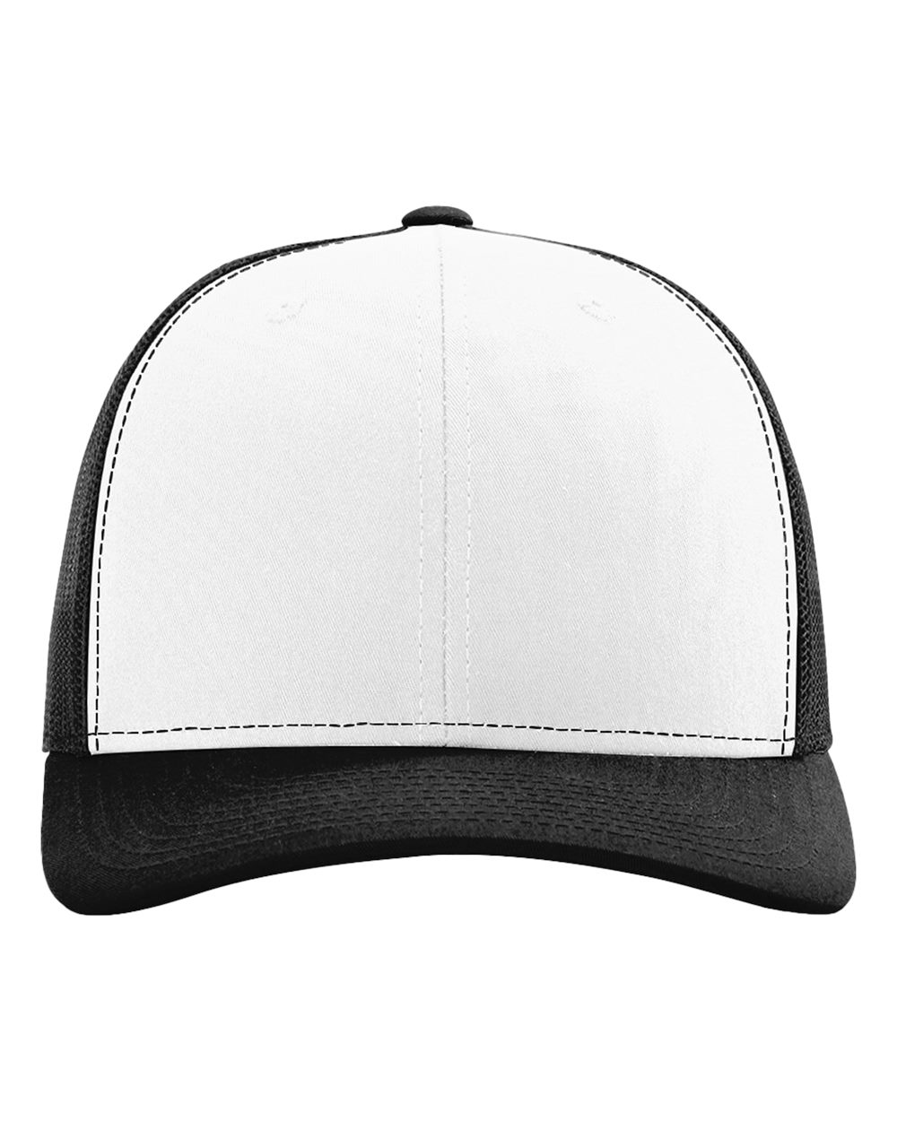 Richardson Snapback Trucker Cap - 112 White- Black