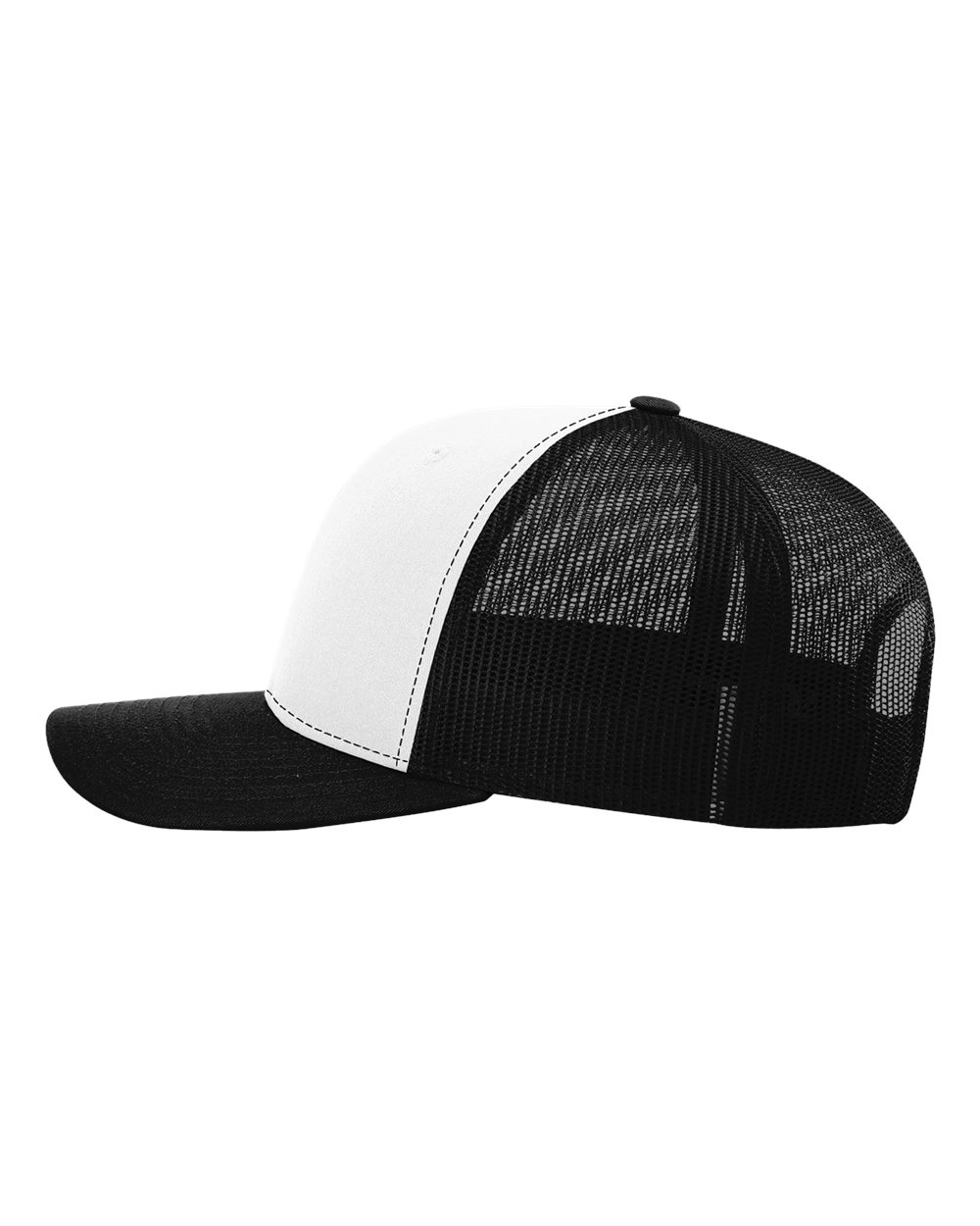 Richardson Snapback Trucker Cap - 112 White- Black