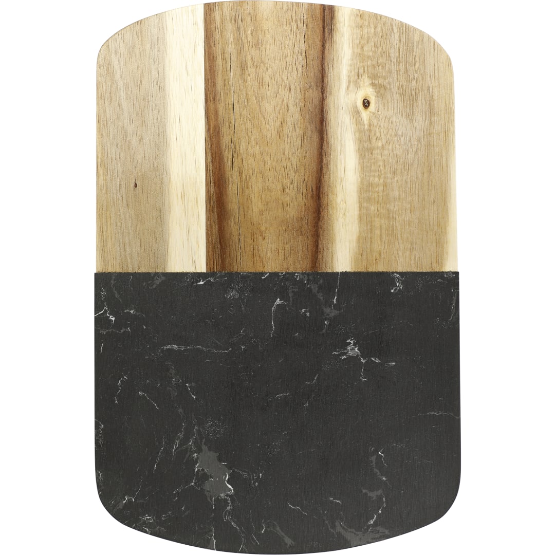 Black Marble Cheese Board Set with Knives - 1033-78 Natural