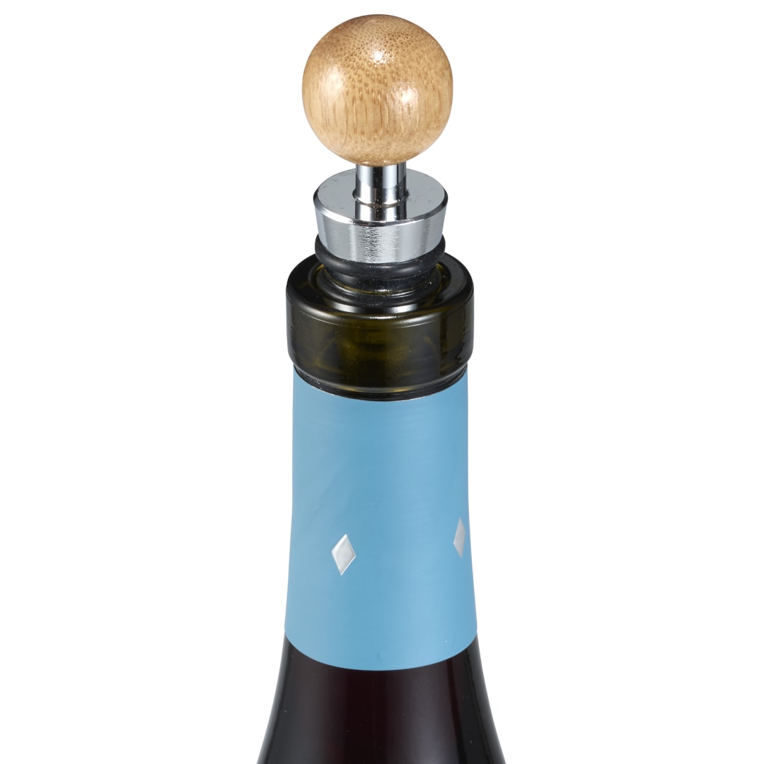 4 Piece Bamboo Wine Gift Set - 1033-80 Natural