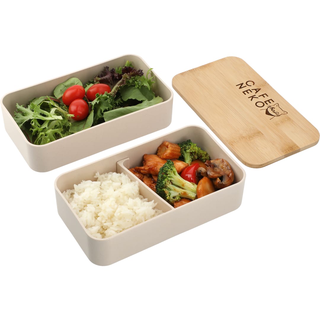  Stackable Bamboo Fiber Bento Box - 1033-85