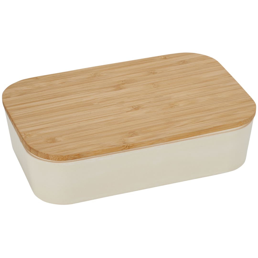 Bamboo Fiber Lunch Box with Cutting Board Lid - 1033-93 Tan