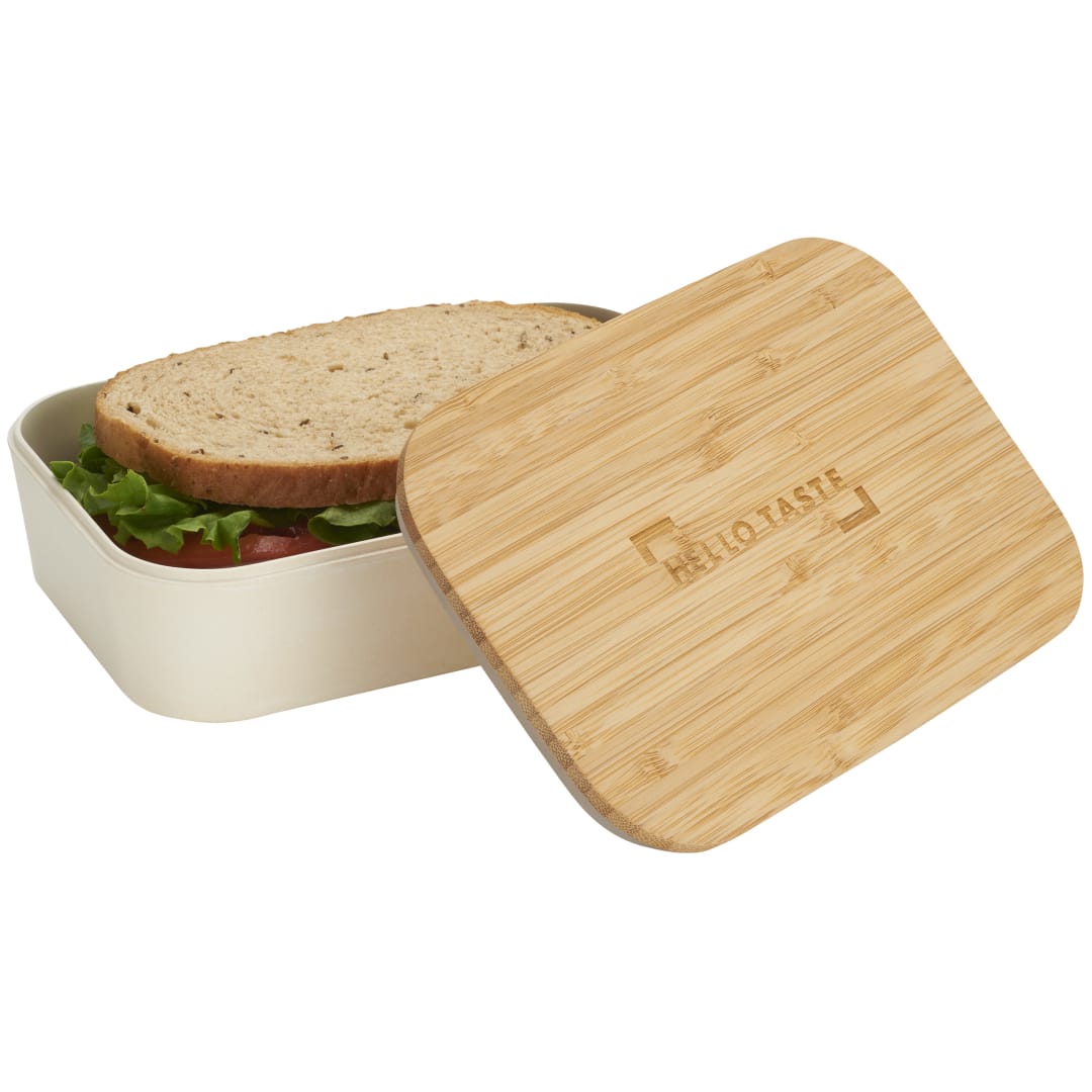  Bamboo Fiber Lunch Box with Cutting Board Lid - 1033-93