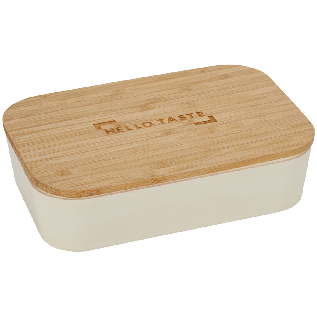 Bamboo Fiber Lunch Box with Cutting Board Lid - 1033-93 Tan