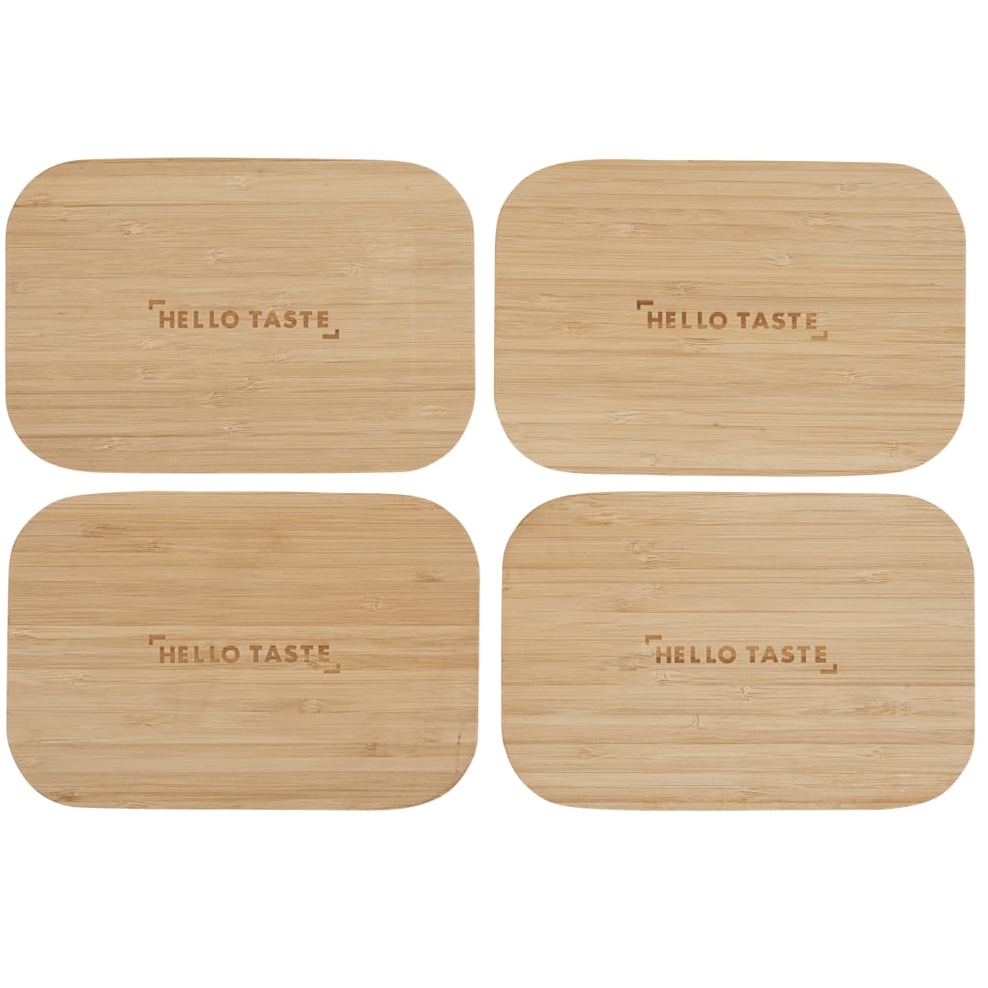 Bamboo Fiber Lunch Box with Cutting Board Lid - 1033-93 Tan