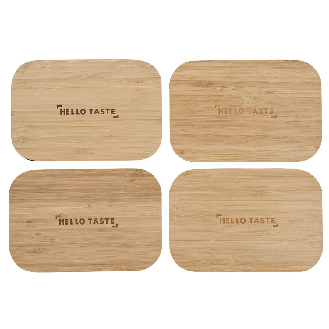 Bamboo Fiber Lunch Box with Cutting Board Lid - 1033-93 Black