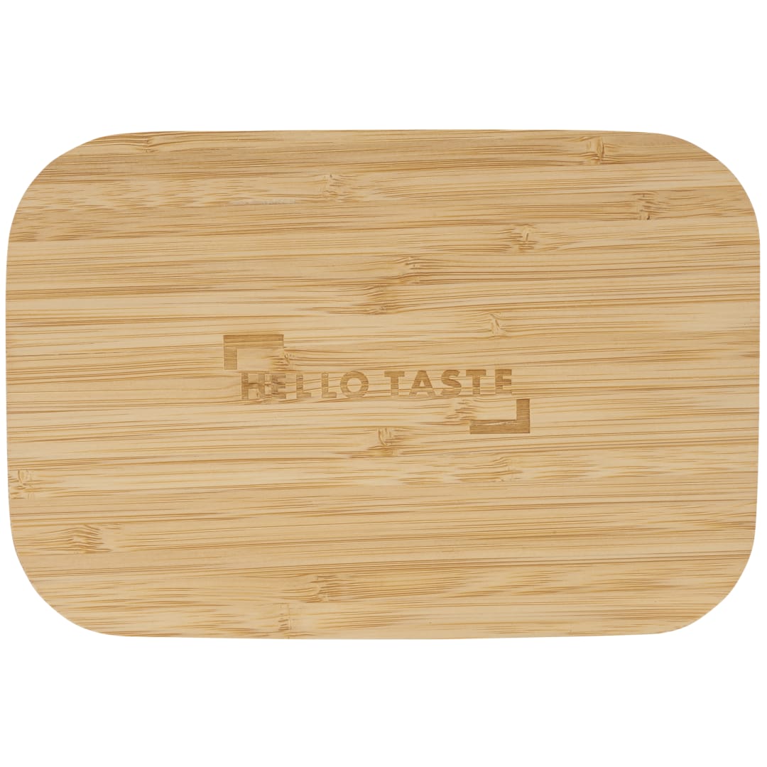 Bamboo Fiber Lunch Box with Cutting Board Lid - 1033-93 Gray