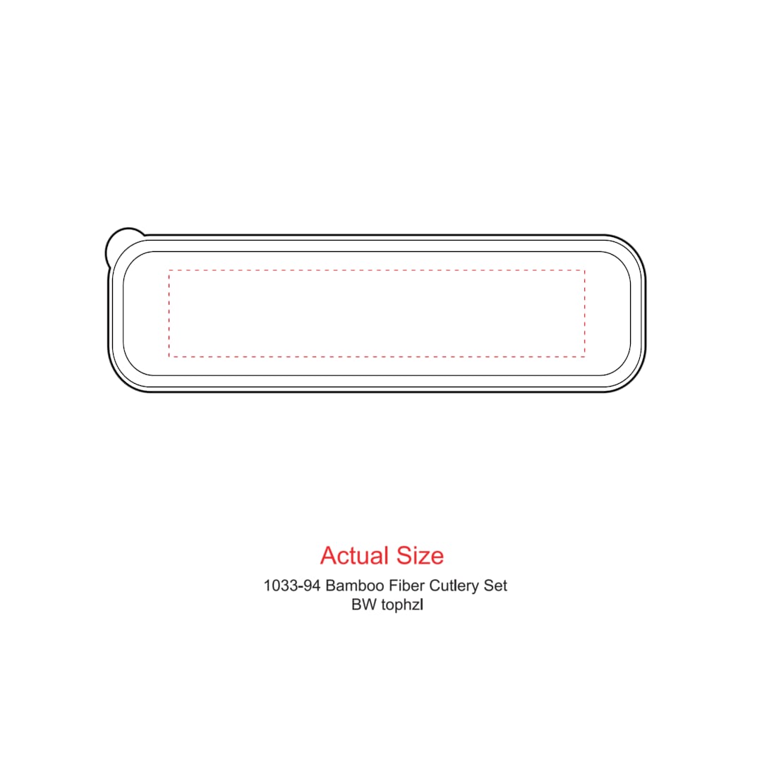 Bamboo Fiber Cutlery Set - 1033-94 Black