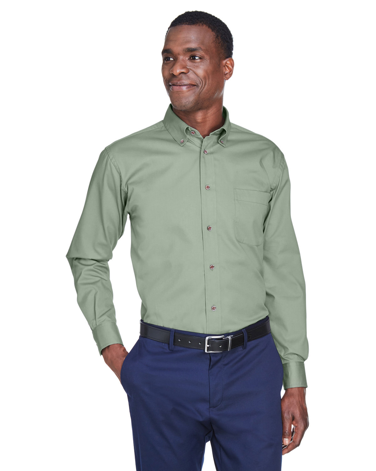 Men's Easy Blend™ Long-Sleeve Twill Shirt with Stain-Release - M500
