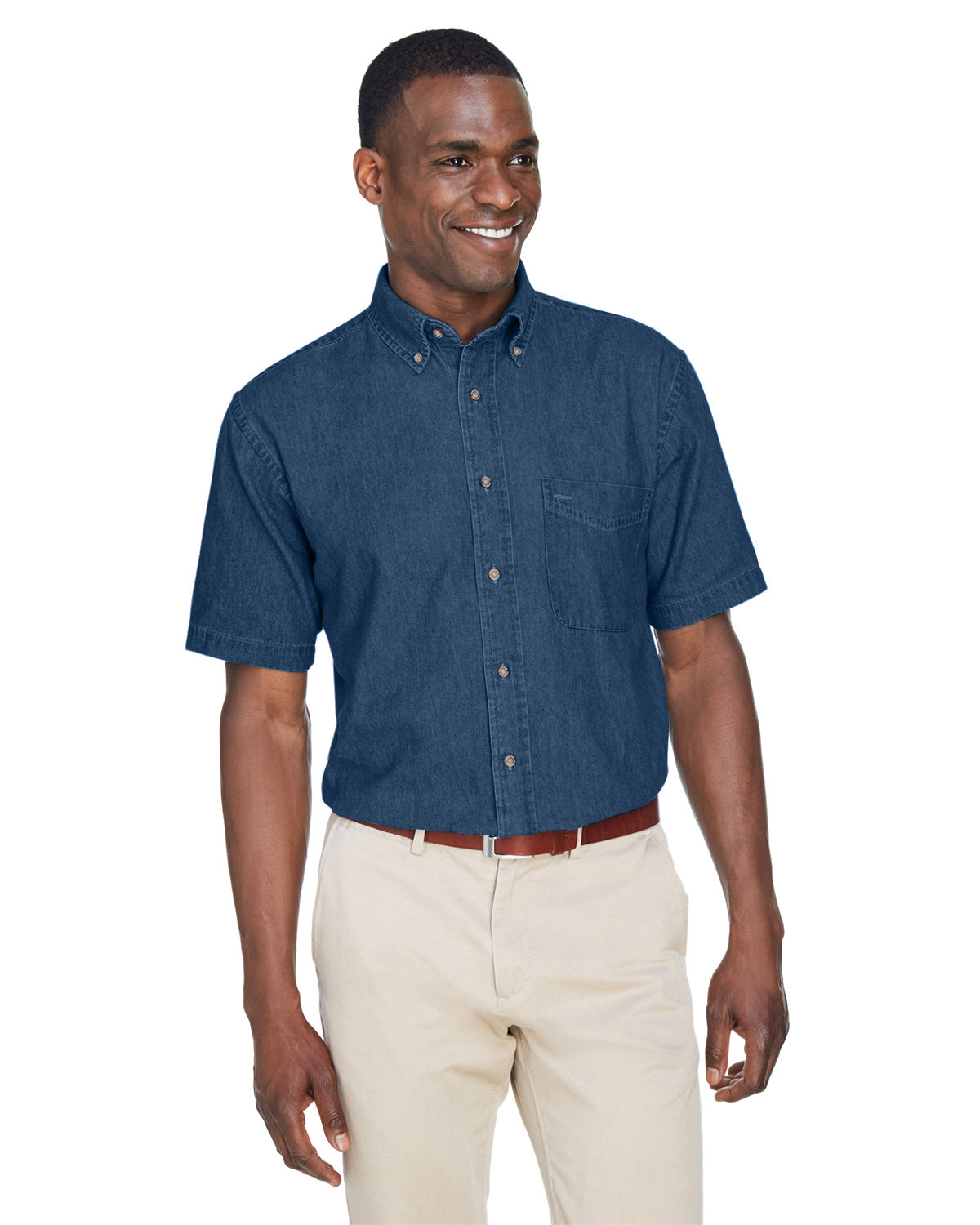 Men's 6.5 oz. Short-Sleeve Denim Shirt - M550S