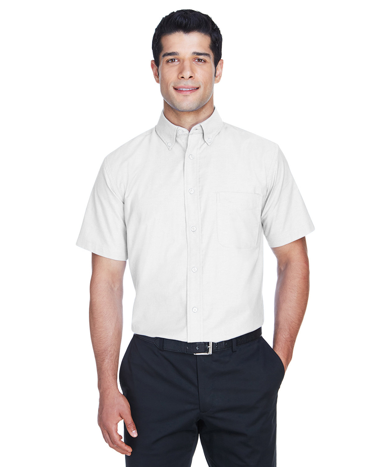 Men's Short-Sleeve Oxford with Stain-Release - M600S