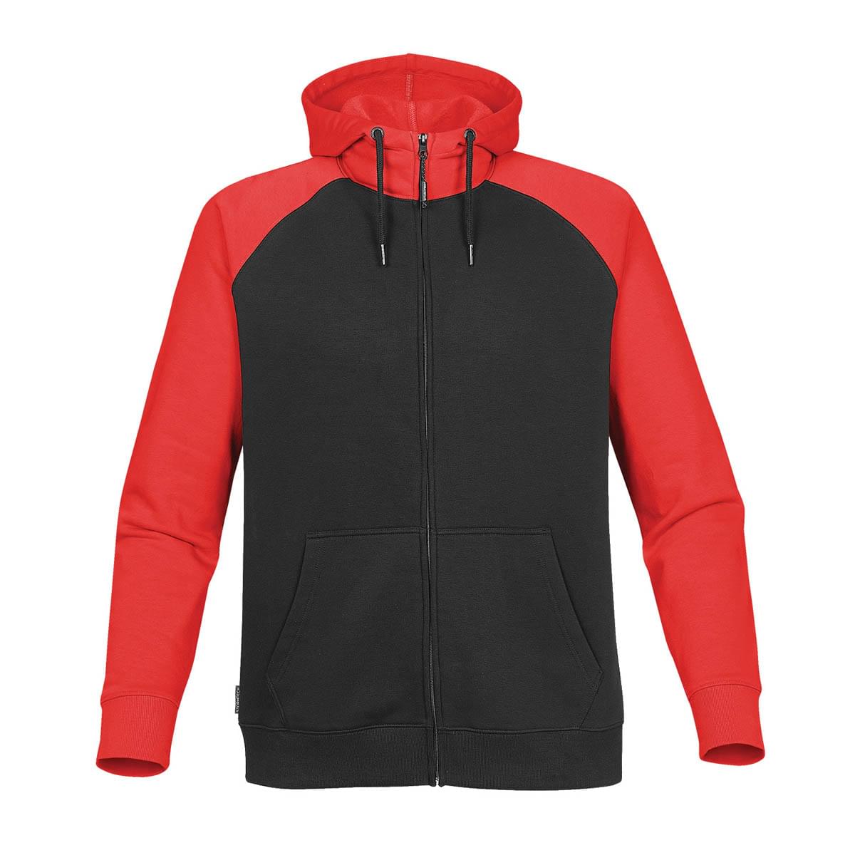 Stormtech Stormtech Men's Omega Zip Hoody - CFZ-5 BLACK- BRIGHT RED