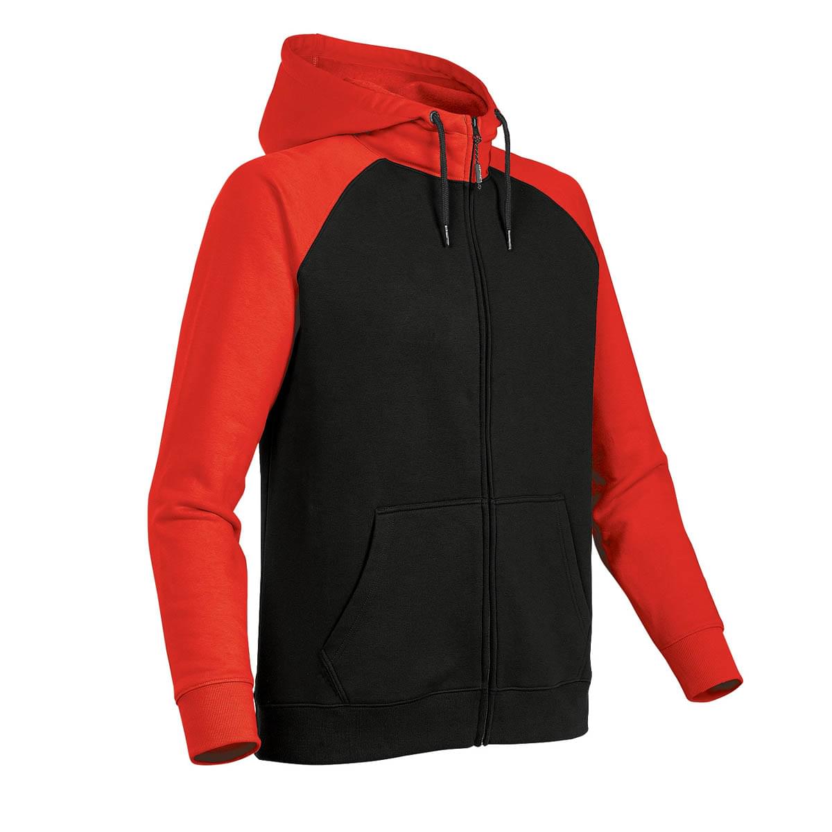 Stormtech Stormtech Men's Omega Zip Hoody - CFZ-5 BLACK- BRIGHT RED