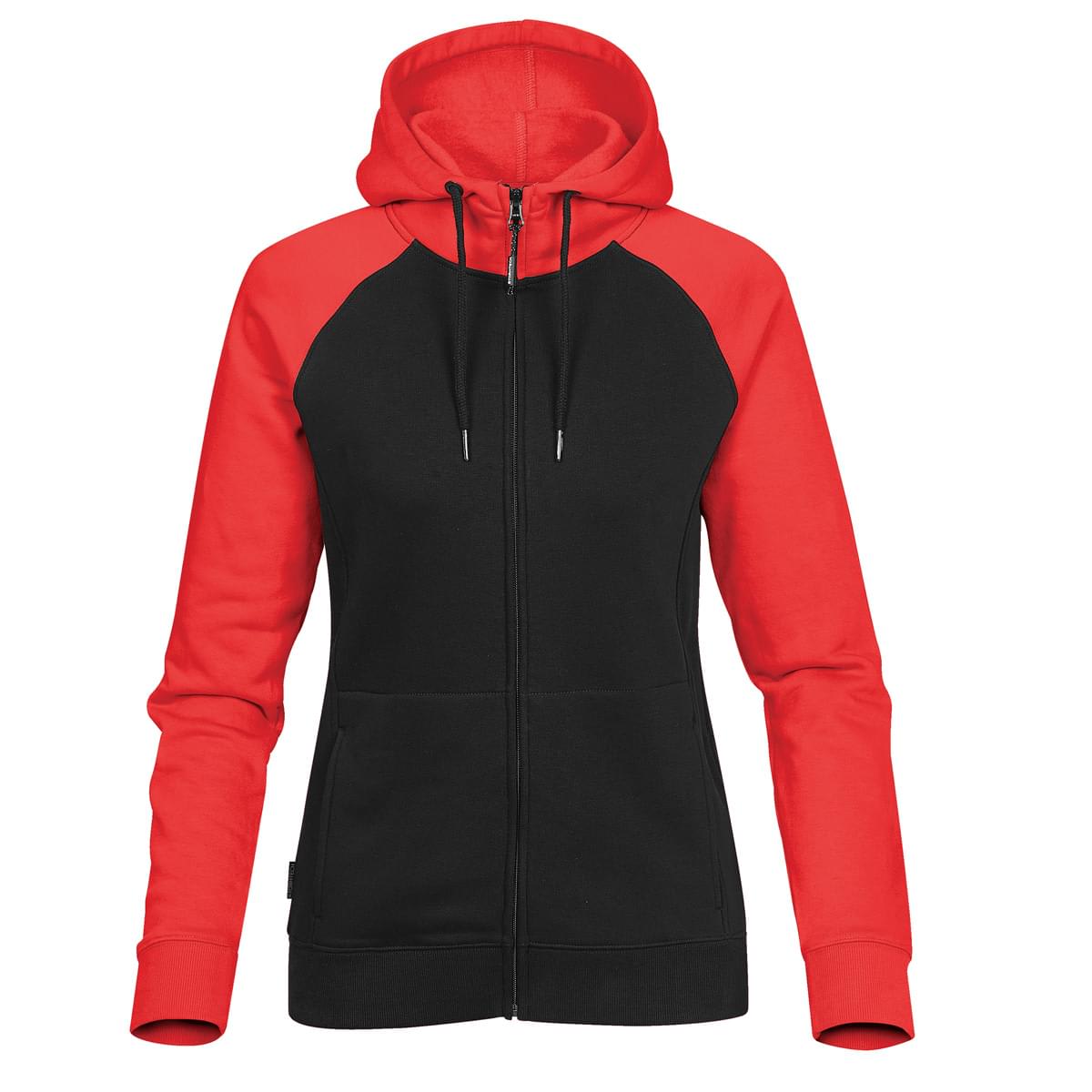 Stormtech Stormtech Women's Omega Zip Hoody - CFZ-5W BLACK- BRIGHT RED