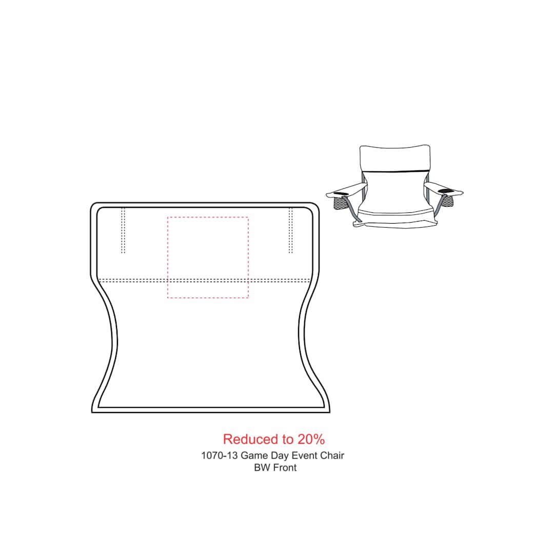 Game Day Event Chair (300lb Capacity) - 1070-13 Black
