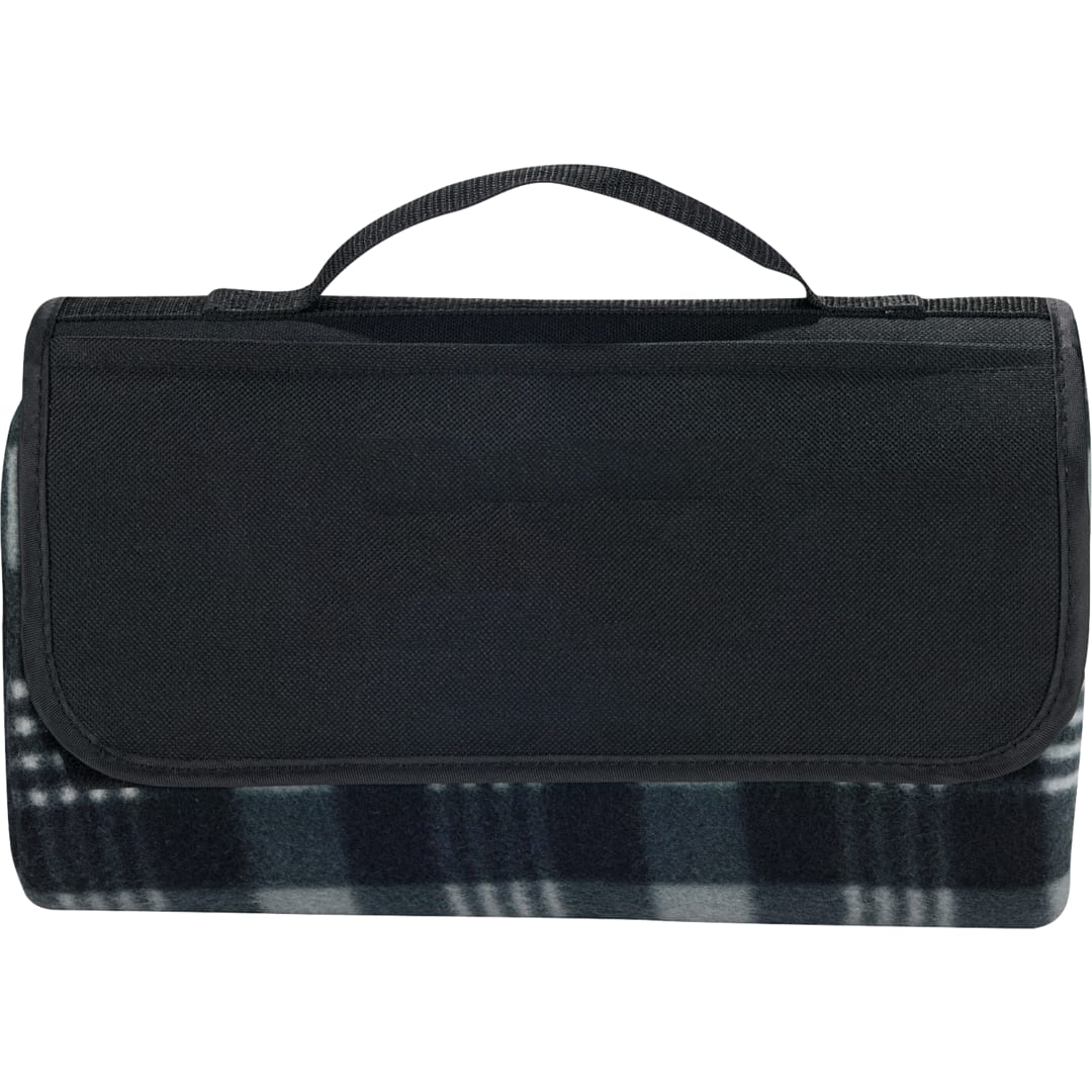 Padded Water-Resistant Fleece Picnic Blanket - 1070-15 Black