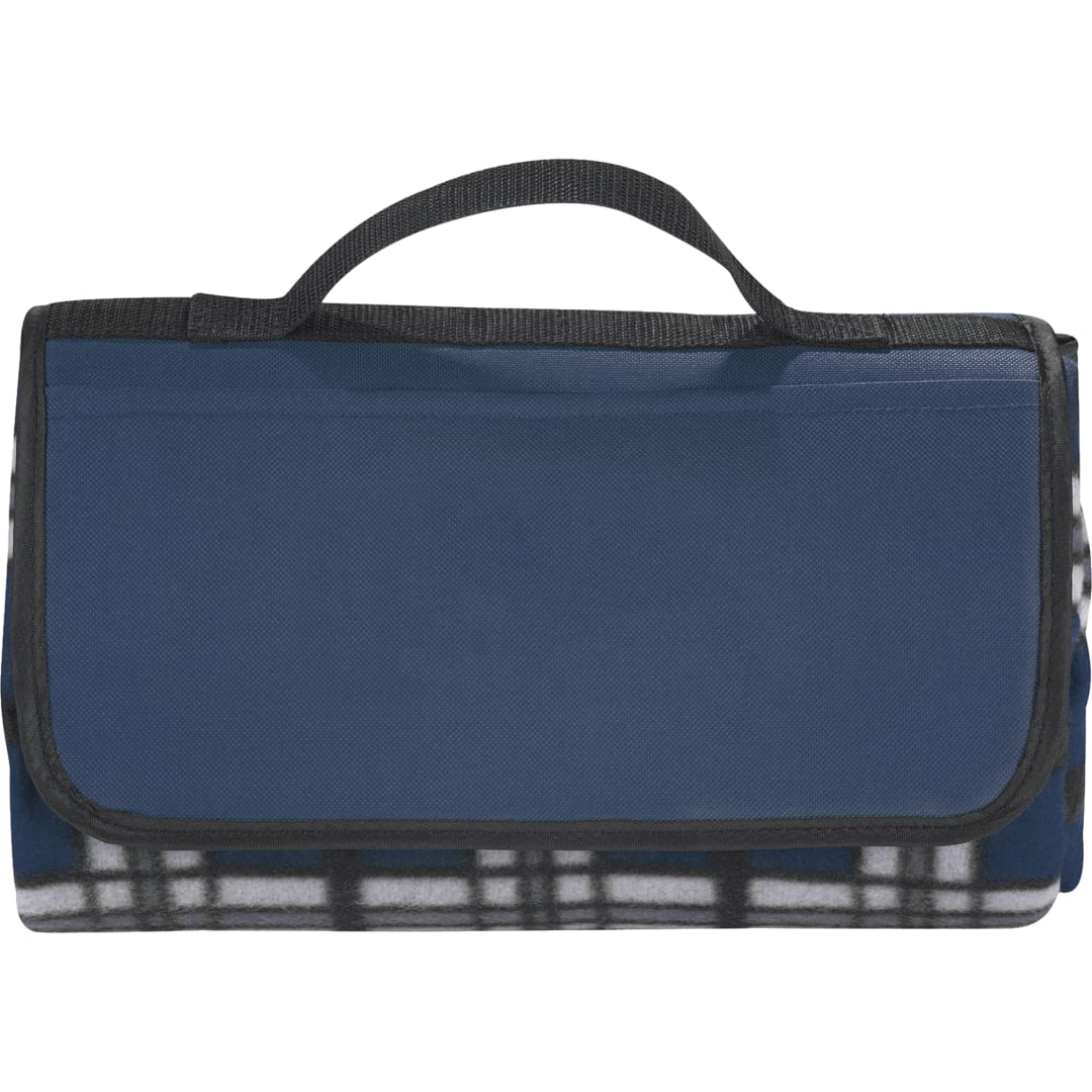 Padded Water-Resistant Fleece Picnic Blanket - 1070-15 Blue