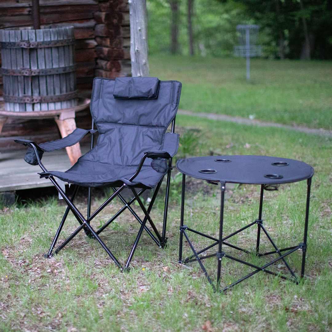 Game Day Folding Table (4 person) - 1070-81 Black