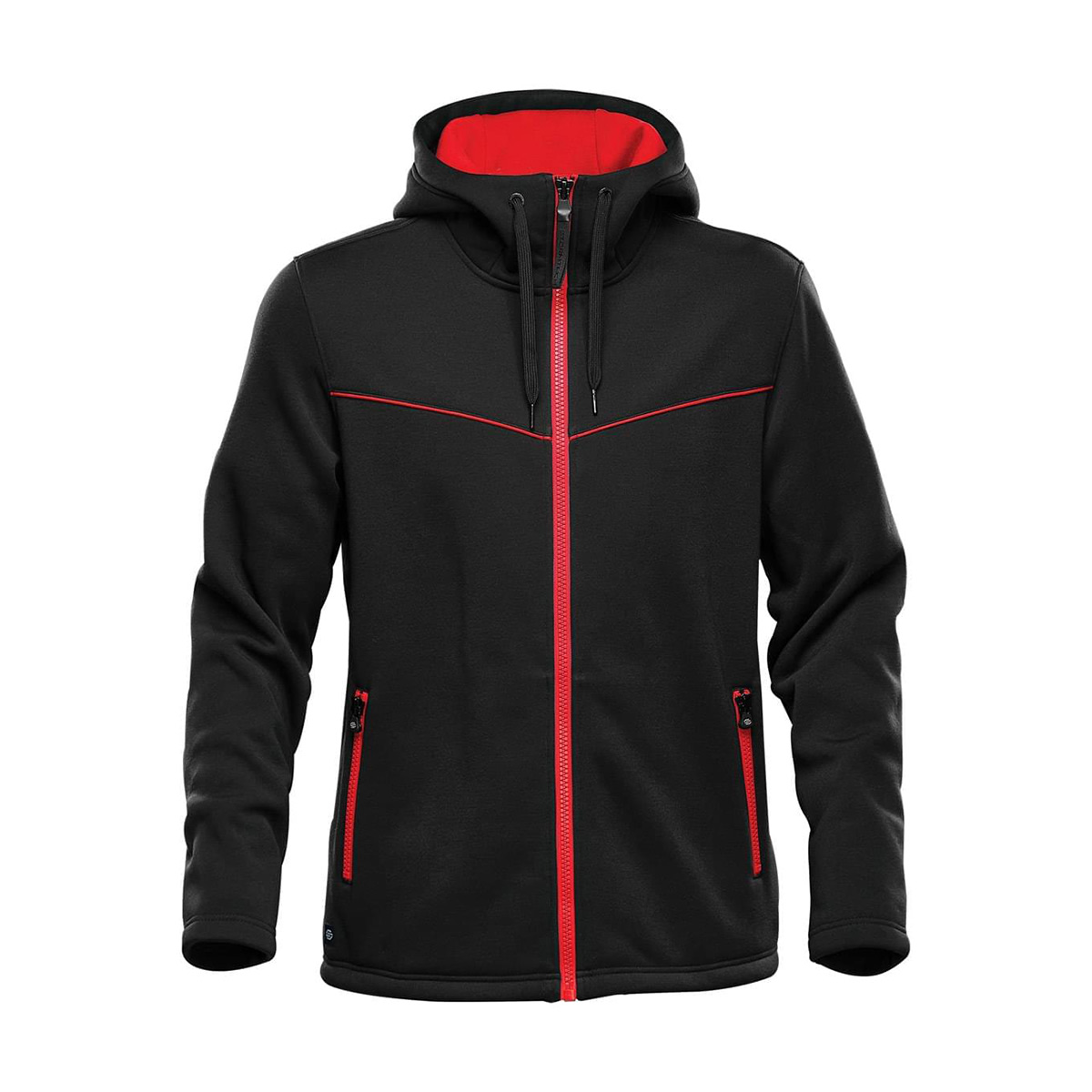Stormtech Stormtech Men's Logan Performance Hoody - FH-3 BLACK- BRIGHT RED