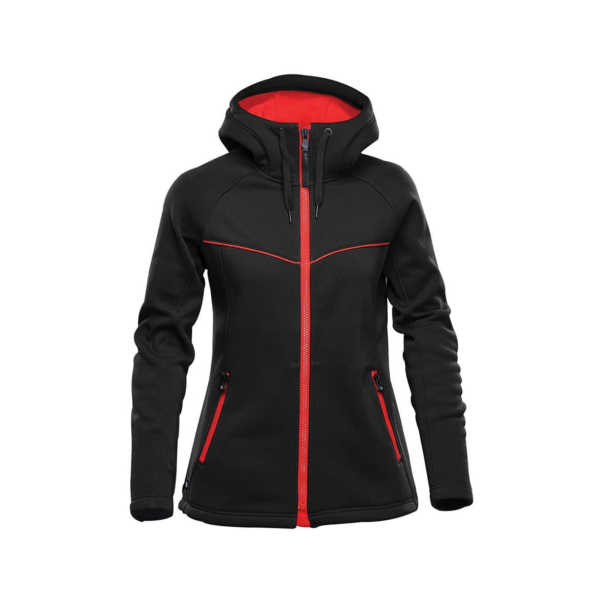 Stormtech Stormtech Women's Logan Performance Hoody - FH-3W BLACK- BRIGHT RED