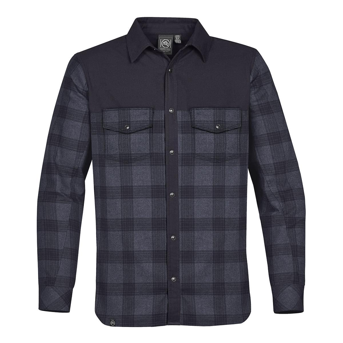 Stormtech Stormtech Men's Logan Thermal Long Sleeve Shirt - FLX-1 NAVY PLAID