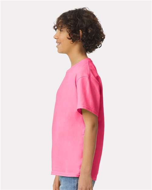 Gildan Youth Ultra Cotton® T-Shirt - 2000B - 2000BG Safety Pink