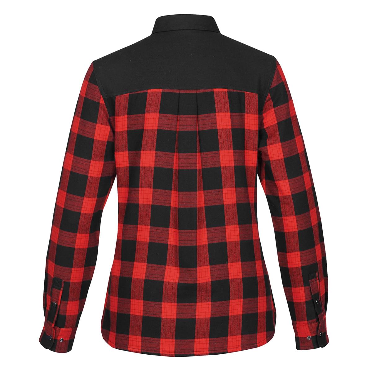 Stormtech Stormtech Women's Logan Thermal Long Sleeve Shirt - FLX-1W BLACK- RED PLAID