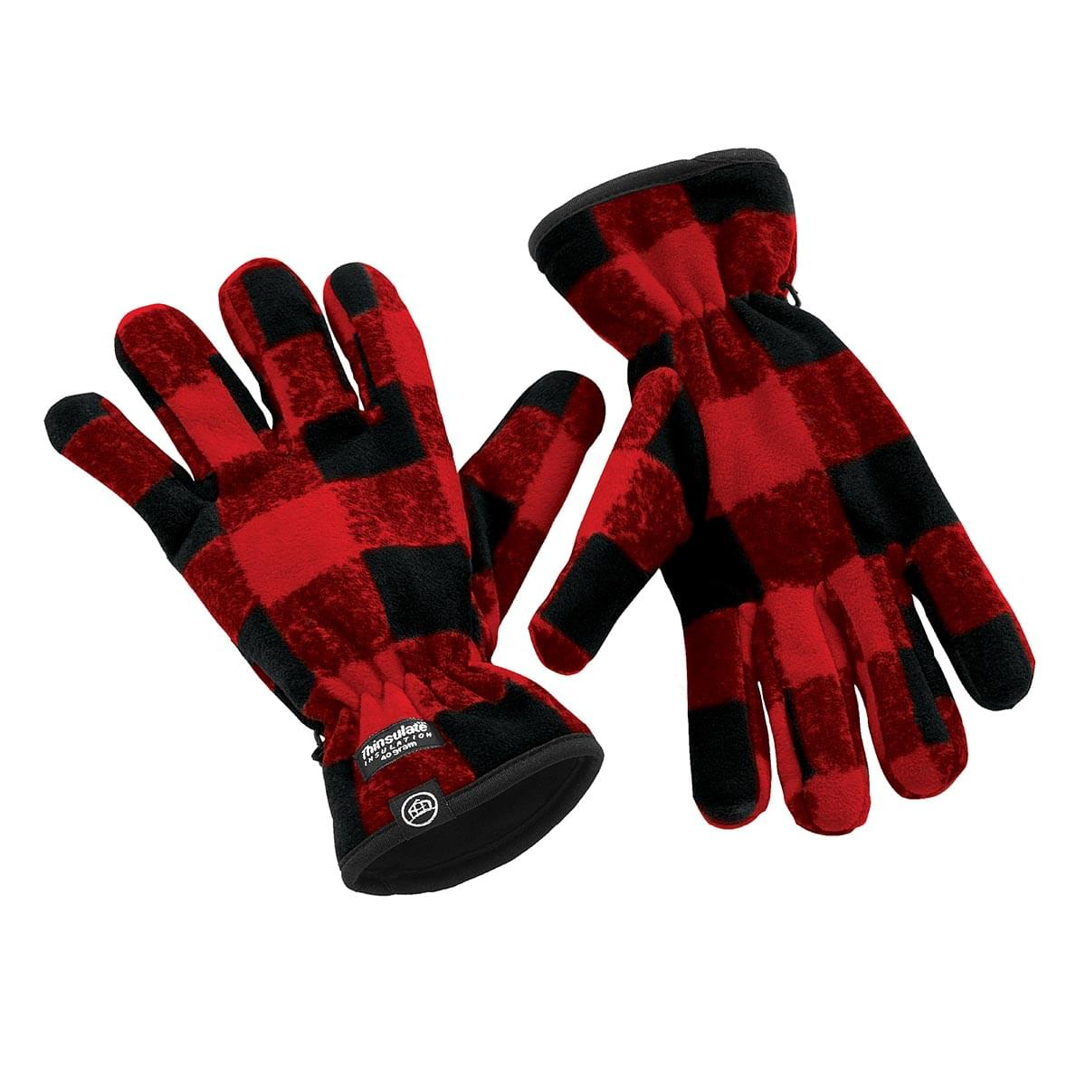 Stormtech Stormtech Helix Fleece Gloves - GLO-1 BLACK- RED PLAID