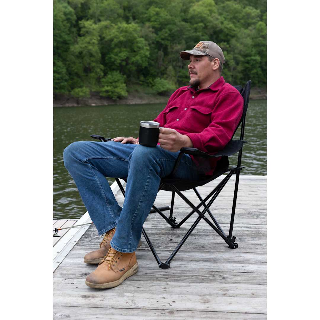 Premium Padded Reclining Chair (400lb Capacity) - 1070-87 Black