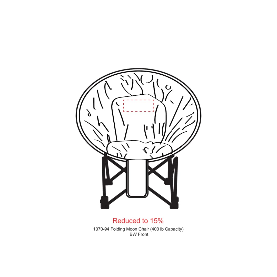 Folding Moon Chair (400lb Capacity) - 1070-94 Black