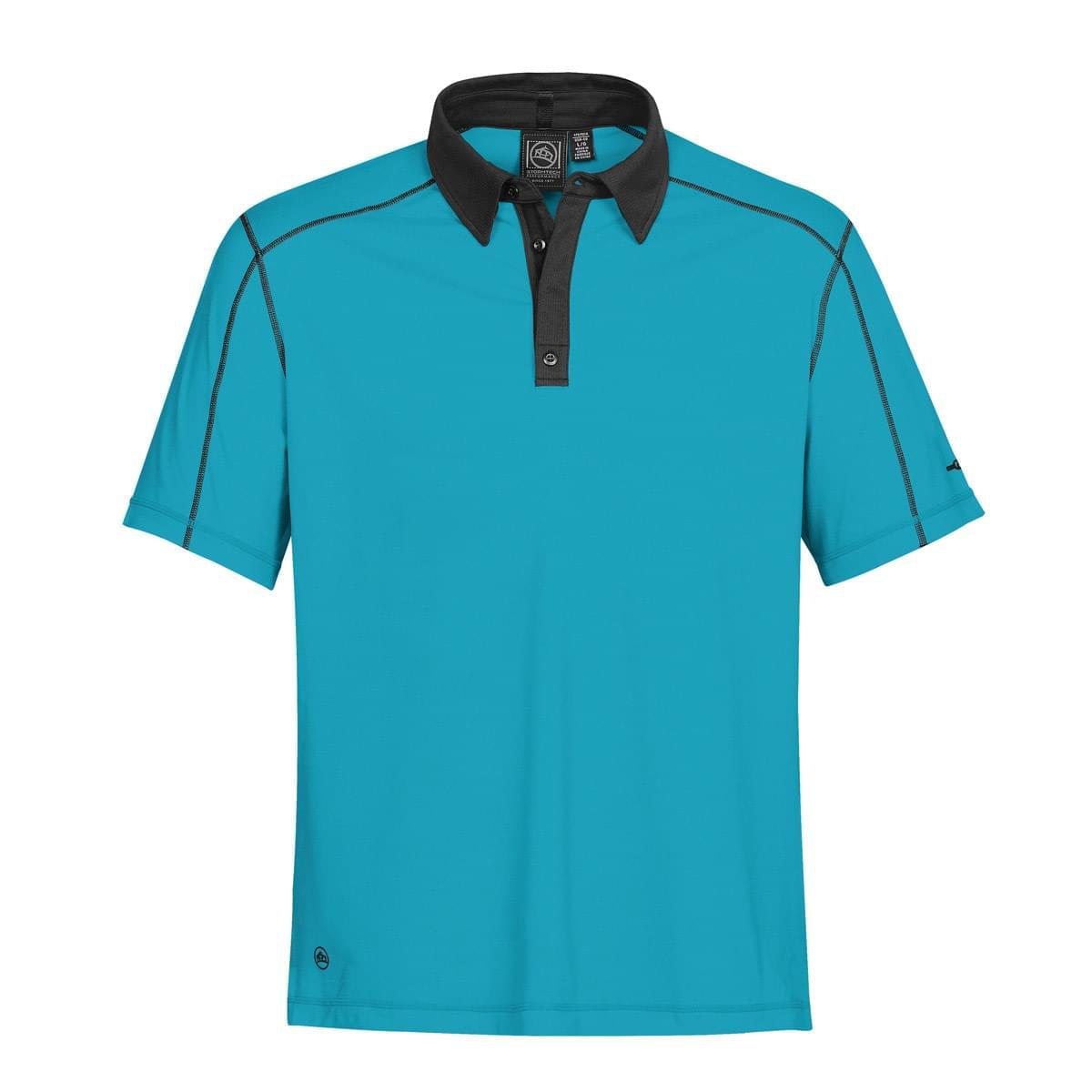 Stormtech Stormtech Men's Odyssey Performance Polo - IPZ-2 ELECTRIC BLUE- BLACK