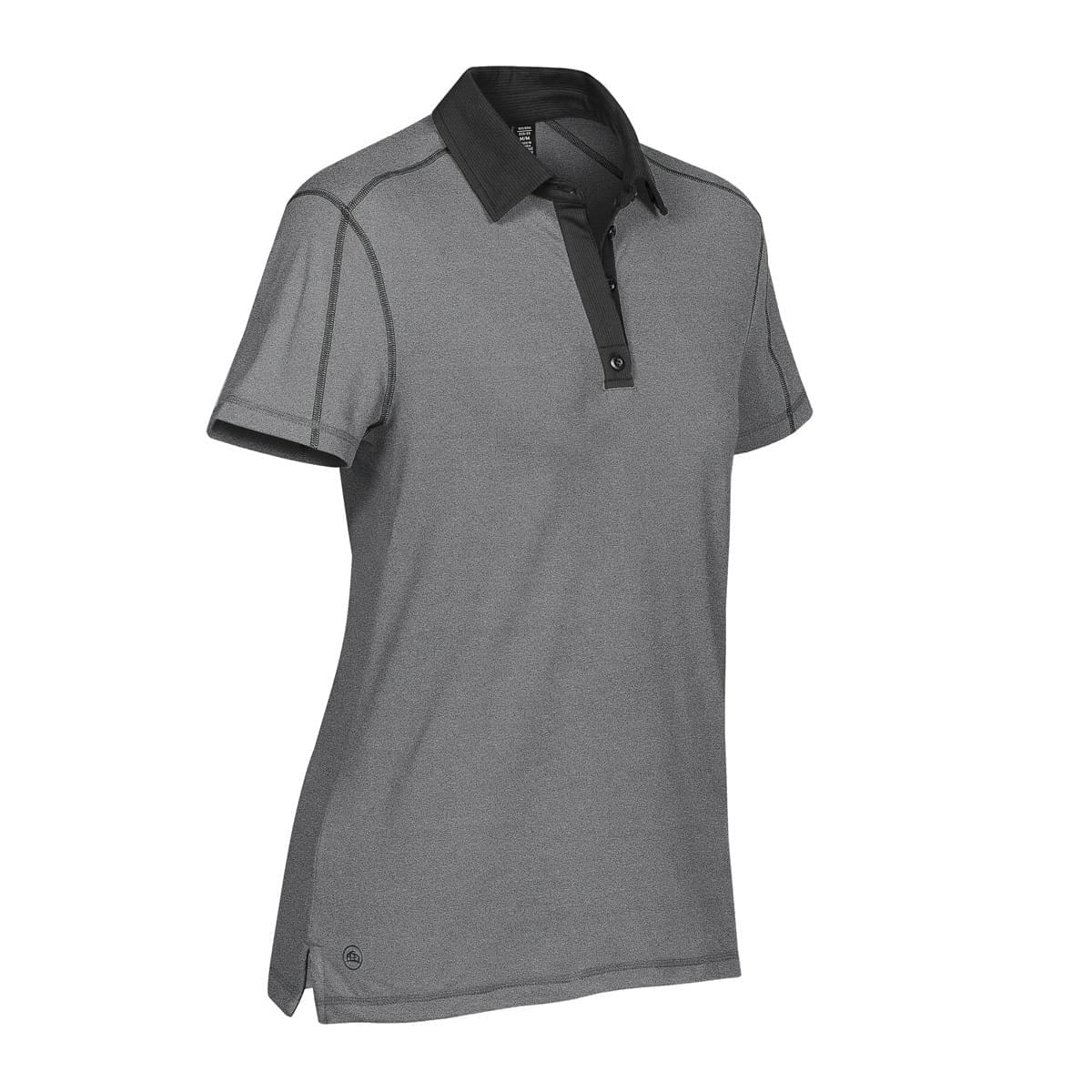 Stormtech Stormtech Women's Odyssey Performance Polo - IPZ-2W CARBON MELANGE- BLACK