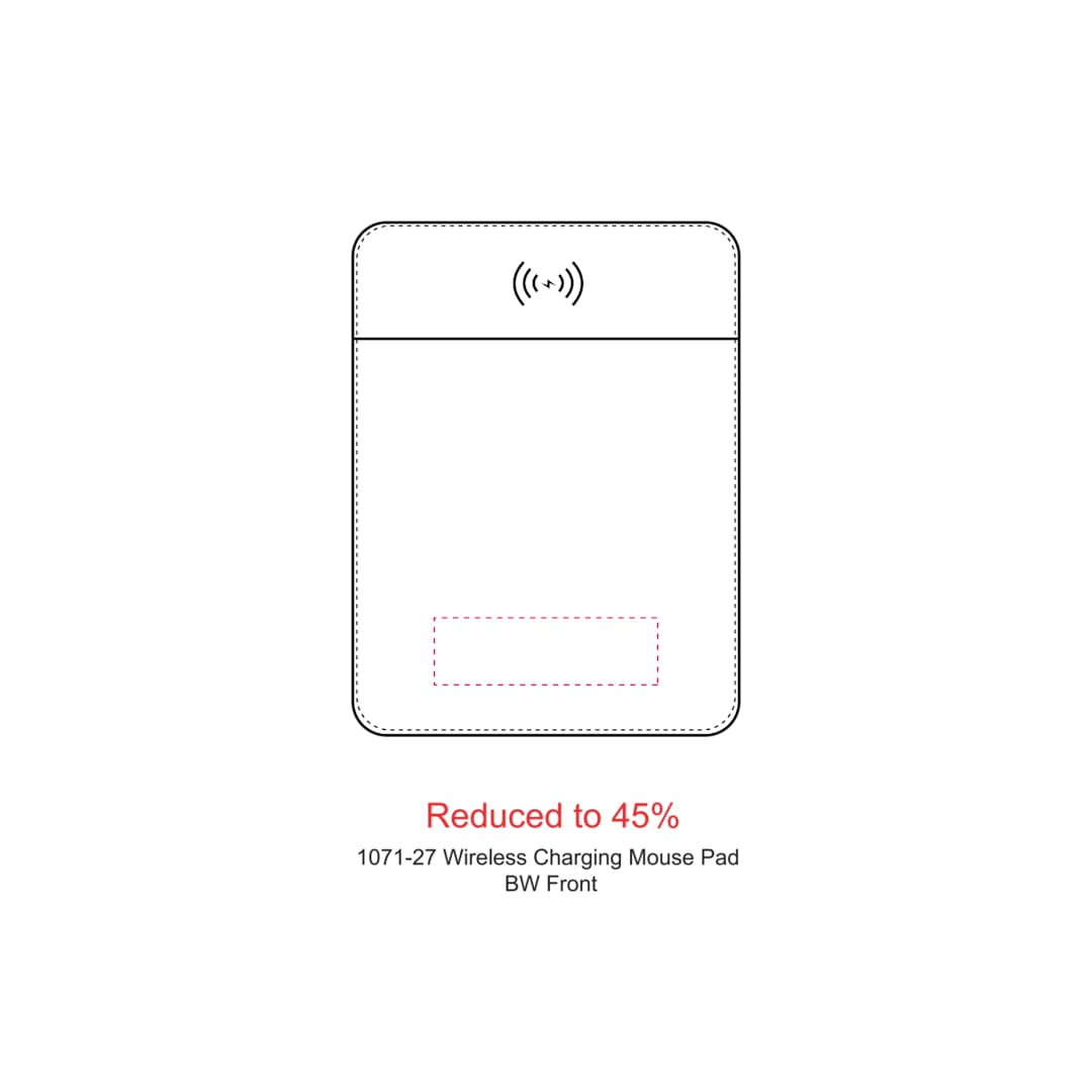 Tapis de souris de chargement sans fil - 1071-27 Black